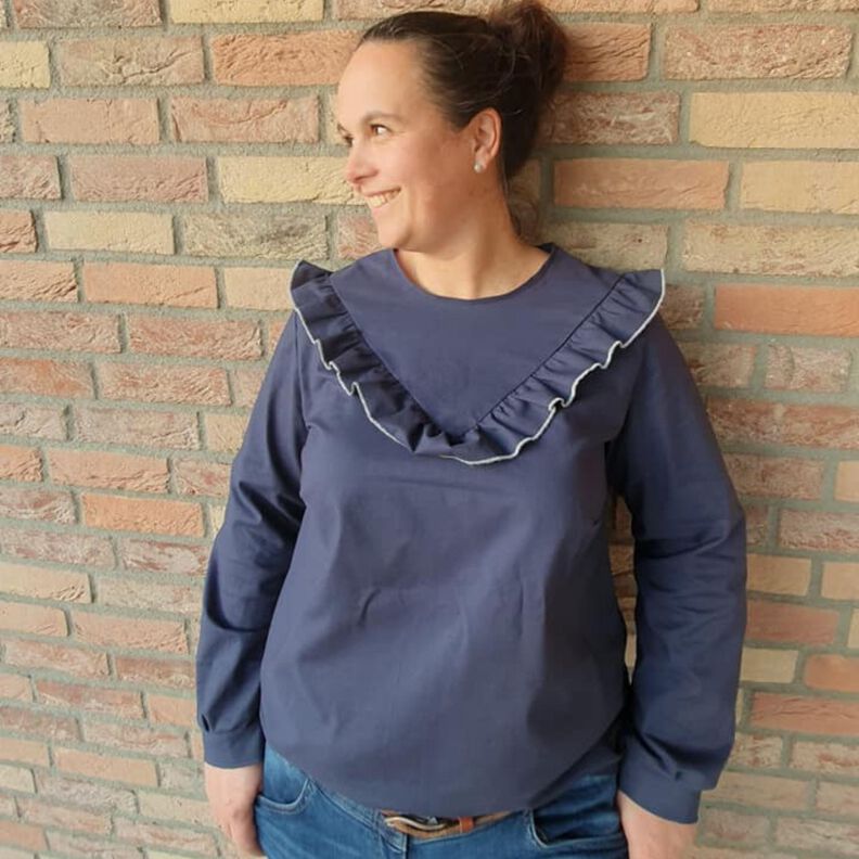 Kinder Bluse mit Rüschen oder Biesen SENI ♥ Gr. 92-164 image number 3