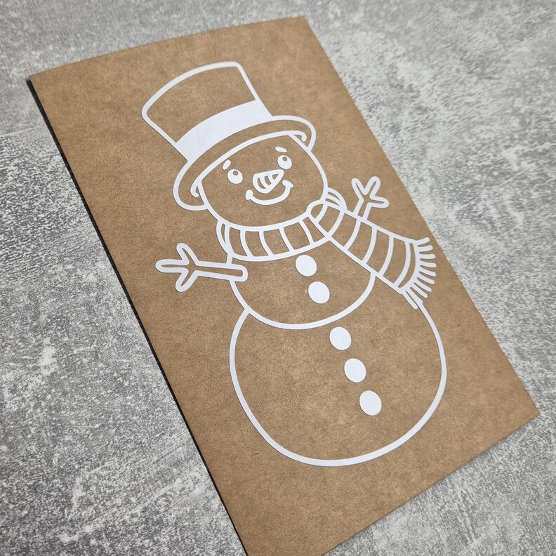 Plotterdatei Schneemann Winter - 2 Varianten SVG PNG DXF image number 3