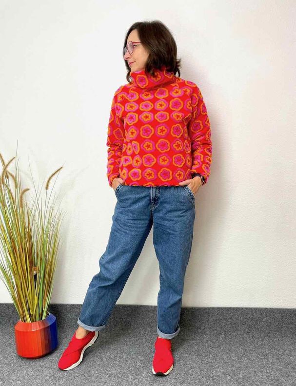 Rüschen / Raglan Shirt "BEATA" Schnitt Gr. 158 - 46 image number 9