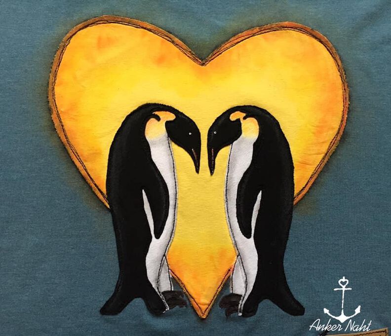 Applikationsvorlage und Nähanleitung Pinguin Mama image number 4