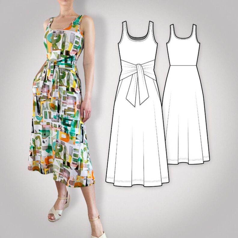 Kleid Sophie | Größen 34-44 | mit illustrierter Nähanleitung image number 1
