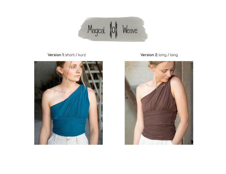 Asymmetrisches One-Shoulder-Sommertop "AURI" mit Raffungen image number 4