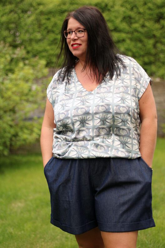 kurze Hose NAILA Gr. 34-54 Ebook Schnittmuster image number 7