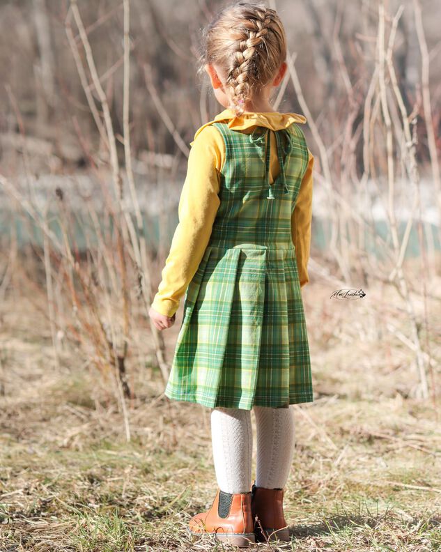 Kleid Faltenzauber (Größe 86 - 152) Dehnbare Stoffe image number 5