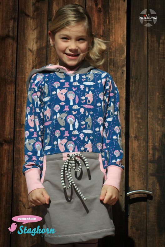 "Cozy-Dress" Sweat-Kleid /Nähanleitung und Schnittmuster image number 4