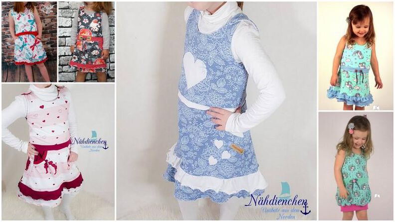 Latzkleid Sweetheart 74 - 164 in 3 Varianten image number 3