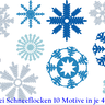 Mega Set Schneeflocken Stickdatei  thumbnail number 1
