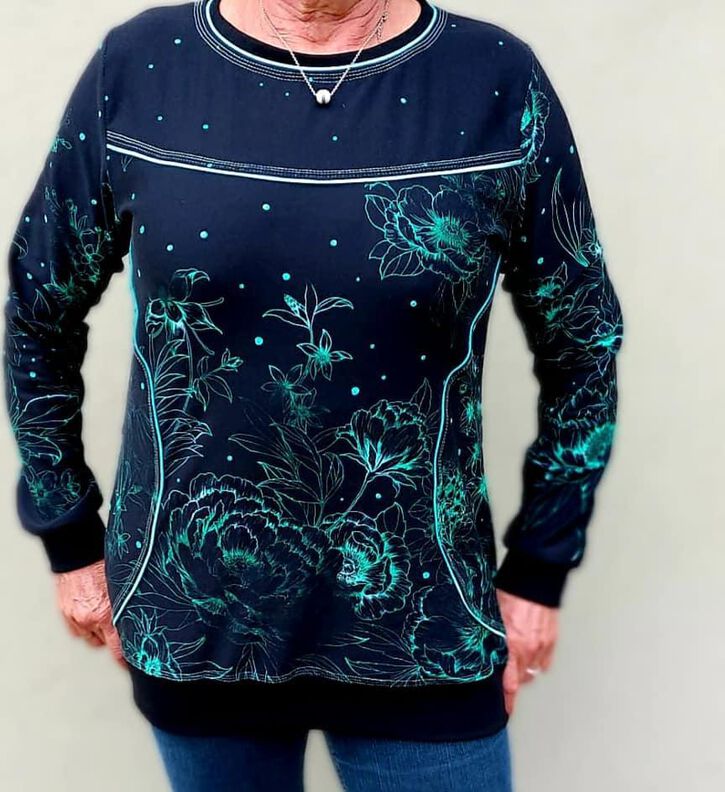 Sweater Josefina Gr. 34 - 54 inkl. A0 + Beamerdatei image number 2