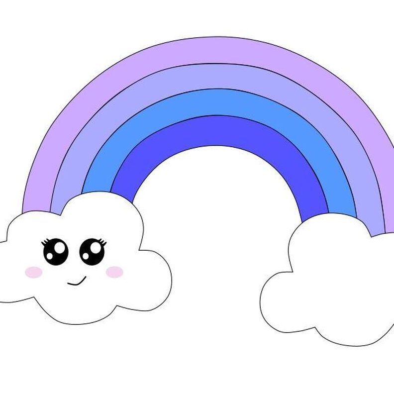 Applikationsvorlage Rosi Regenbogen image number 1