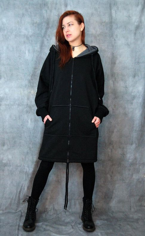 Oversize Mantel (32-52) MORCEGO Sweatmantel Schnittmuster image number 3