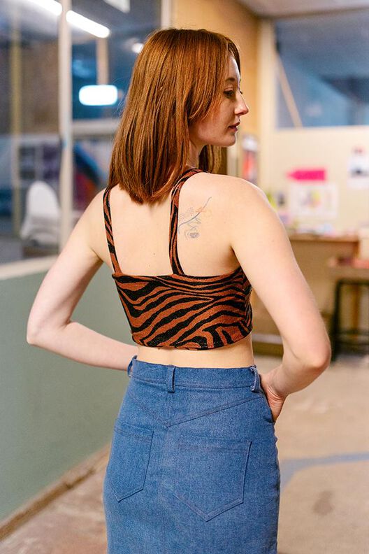 Jeansrock Schnittmuster für Damen, XS-XXXL, Video-Anleitung image number 4