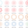 Stickdatei 49 Zirkel Mandala Blumen 11 - 13cm Teil 1 thumbnail number 6
