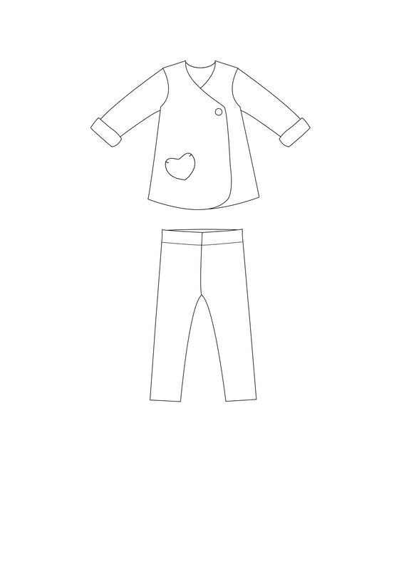 LENA + ENNA Zweiteiler Schnittmuster Jacke und Leggings  image number 8