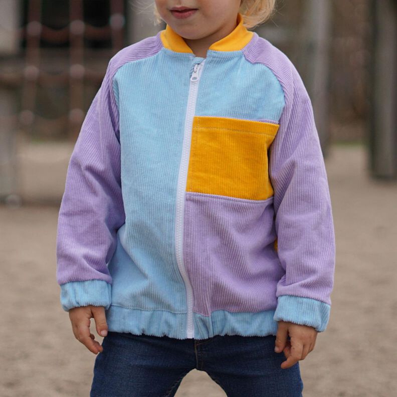 Collegejacke Helt mig Gr. 56-170, A0, Cord, Leinen, Canvas image number 7