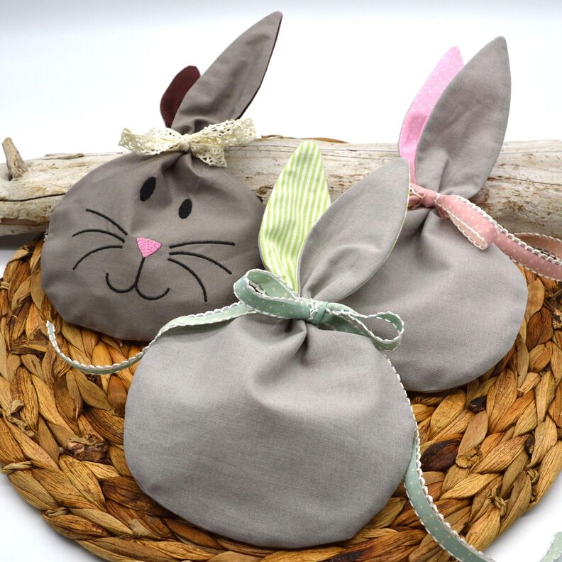 Nähanleitung Ostern Hasenbeutel mit Stickdatei und Plott image number 6