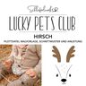 Plotterdatei Lucky Pets Club – Hirsch | Schleiferlwerk  thumbnail number 1