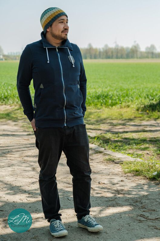 Sweatjacke Herren Schnittmuster Gr. XS-4XL - MANUC #133 image number 10