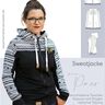 Sweatjacke Damen Schnittmuster Gr. 32-58 - Paco #125 thumbnail number 3