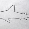 Stickdatei - Hai Raubfisch Linien thumbnail number 2