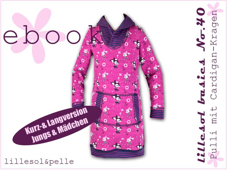 Ebook / Nähanleitung Pulli mit Cardigan-Kragen image number 1