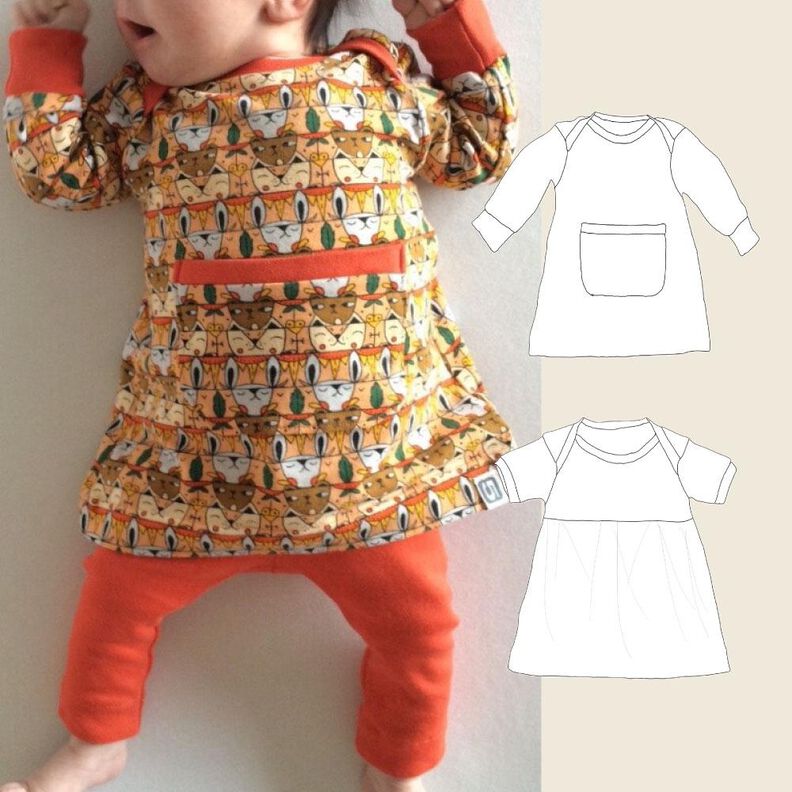 Baby Basic Dress / Schnittmuster und Nähanleitung image number 1