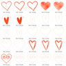 Stickdatei - einfache Herz Linien Herzen simply thumbnail number 5