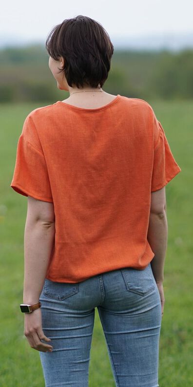 Oversized Crop Shirt nähen in 3 Längen Gr. 34-52 image number 10