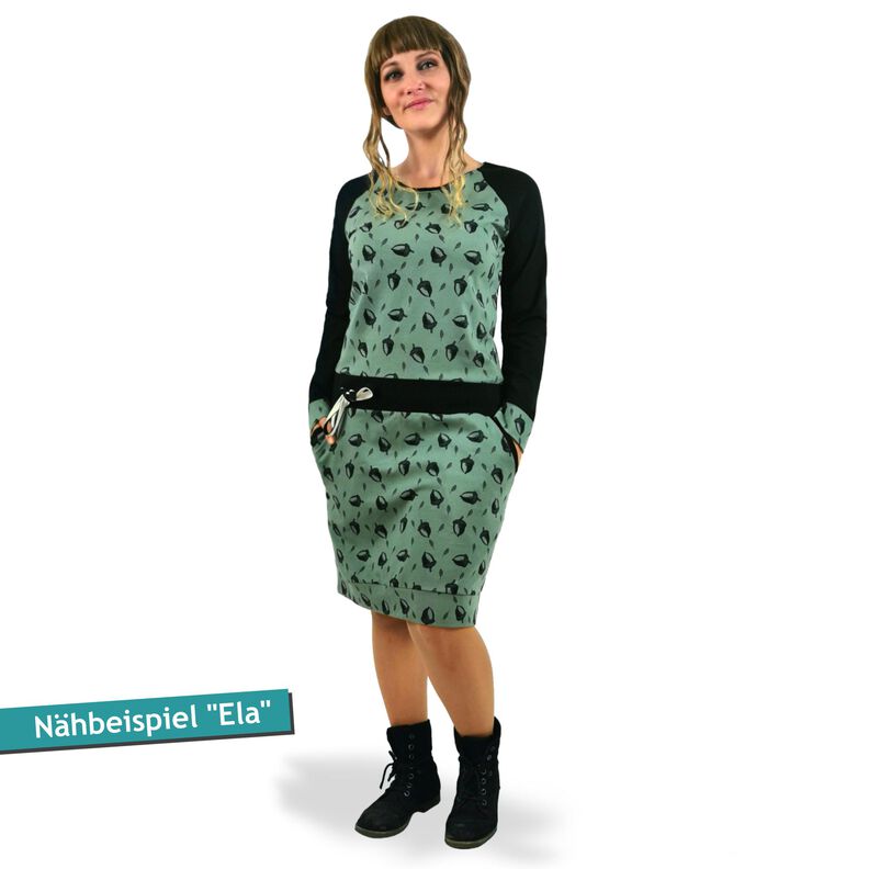 Jerseykleid Raglankleid, Gr. 32-54, Schnittmuster mit Ebenen image number 7