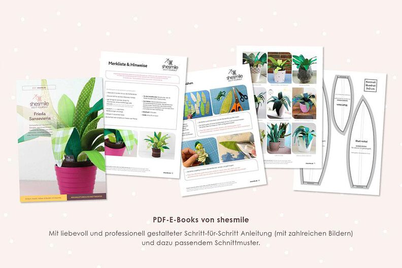 Zimmerpflanze Sansevieria (Nähanleitung & Schnittmuster) image number 3