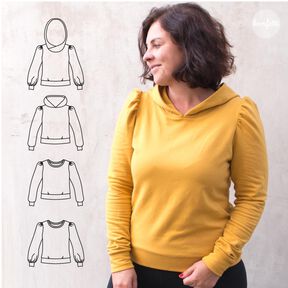 Inge Hoodie mit Puffärmeln Gr. 34 -50 Inge Hoodie mit Puffärmeln Gr. 34 -50