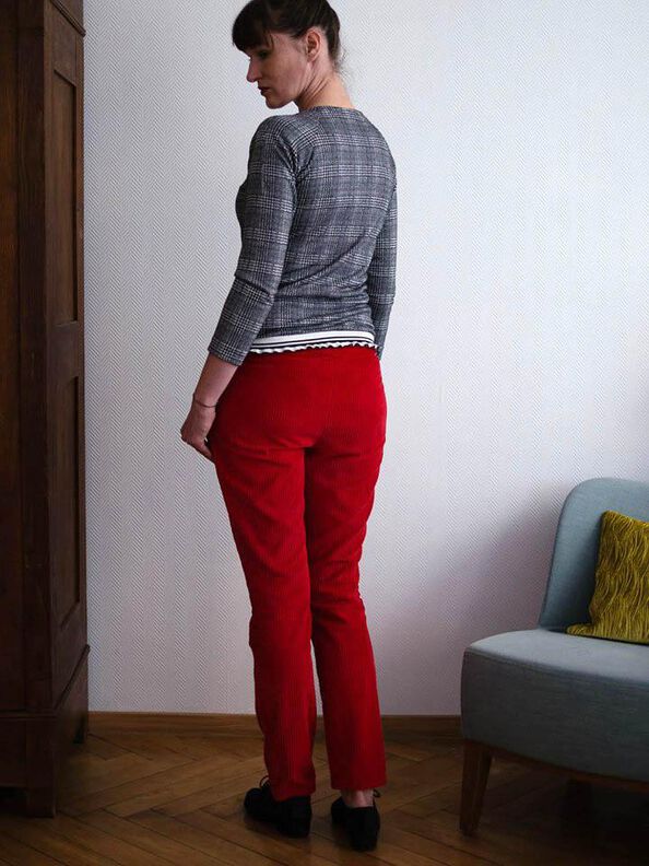 Chino Hose CONFORTA LEGER (34-48) Schnittmuster image number 4