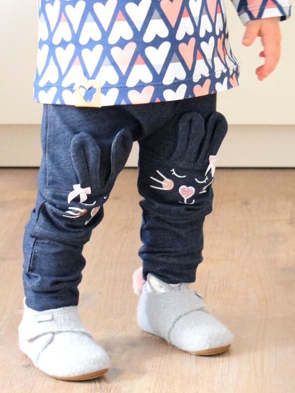 *Cool Pants* Basic Hose mit Knieteilung, Öhrchen & Taschen image number 9