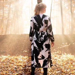 Viskose Kleid mit Schleife MARGARIDA  (32-58) ebook