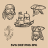 Plotterdatei Bundle Piraten thumbnail number 1