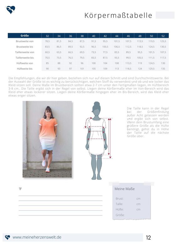 Sweatkleid – eBook Schnittmuster Gr. 32-52 – Livorno  #150 image number 4