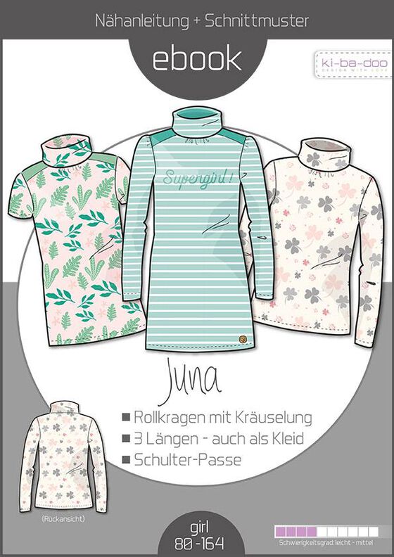 Ebook Rolli in drei Längen JUNA Mädchen Gr. 80 - 164 image number 1