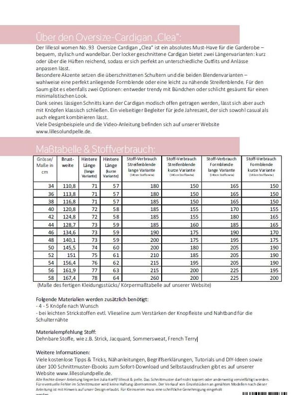 Ebook lillesol women Oversize Cardigan "Clea" *mit A0* image number 3