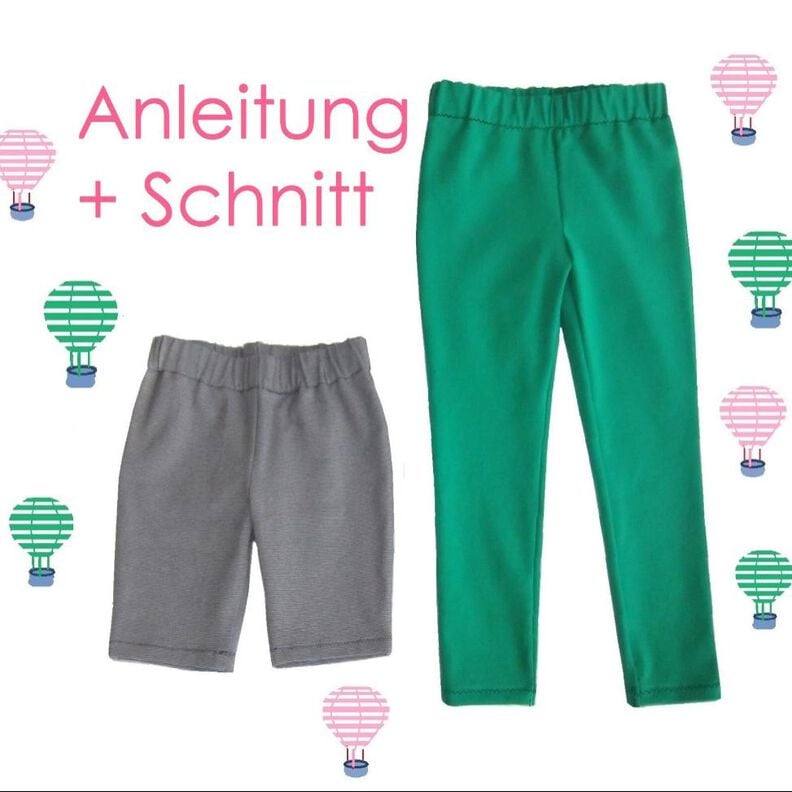 Schnitt + Anleitung Radlerhose oder Leggings Gr.92-140 image number 1