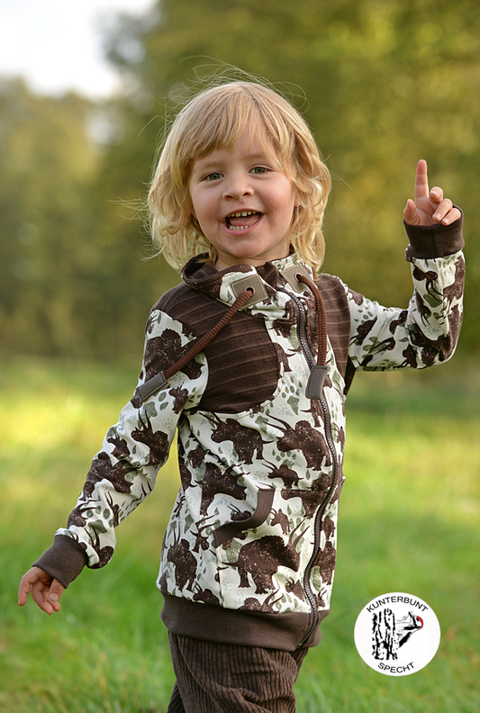 "Casual Zip Sweater Midi" - Gr. 86 - 122 - Anleitung & Schnittmuster für eine Sweatjacke für Kinder image number 1