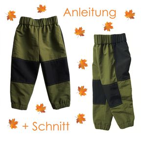 Anleitung und Schnitt Thermohose Bicolor Gr. 80 -140