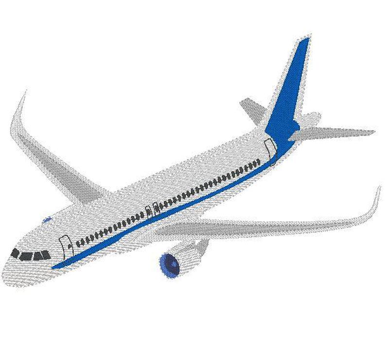 Flugzeug Stickdatei image number 5