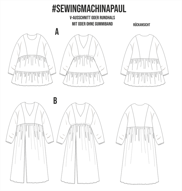 oversize Kleid Paul, PDF Schnittmuster image number 8