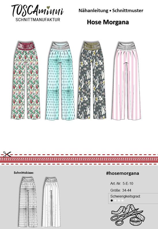 Schnittmuster Damen Palazzohose Morgana Gr. 36-44  image number 2