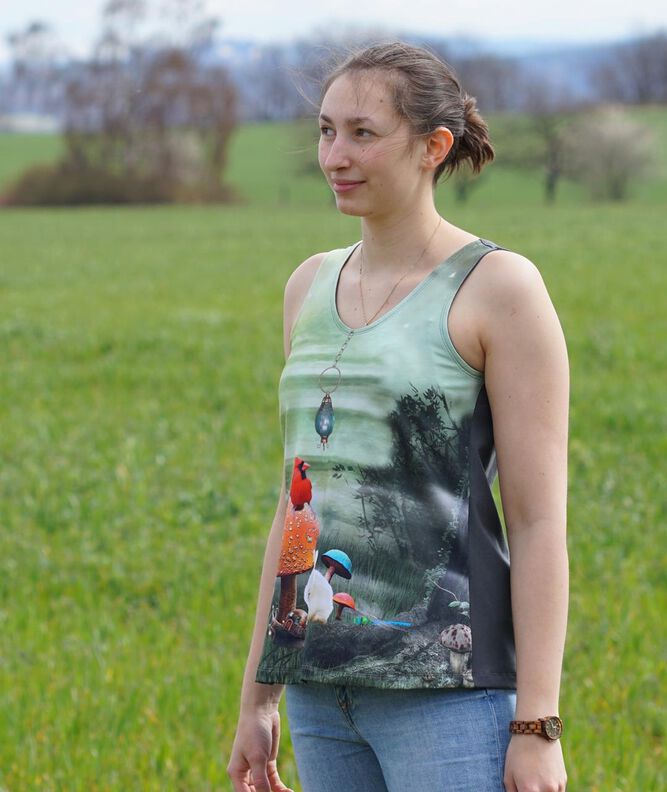 Shirt Sommer Top nähen mit Schnittmuster Beamer image number 9