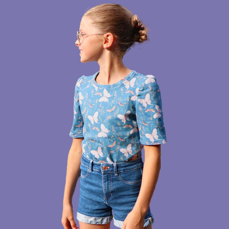 Mädchen Shirt Easy Puffärmel kurz & lang TRENDI ♥ Gr. 92-164 image number 5