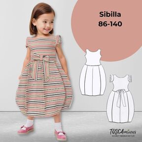 Schnittmuster Kinderkleid Sibilla Gr. 86-140
