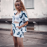 Lockere Bluse mit Reverskragen thumbnail number 4