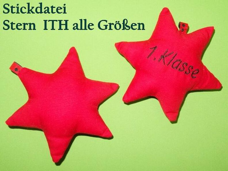 Sterne ITH Stickdatei Kissen Anhänger image number 1
