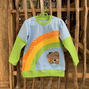 Shirt Regenbogenbär Gr. 80-140 Schnittmuster