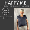 HappyMe Schnittmuster & Nähanleitung Bluse Shirt 36-48 thumbnail number 1